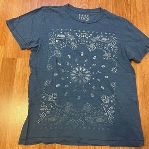Blue Paisley Design Tshirt